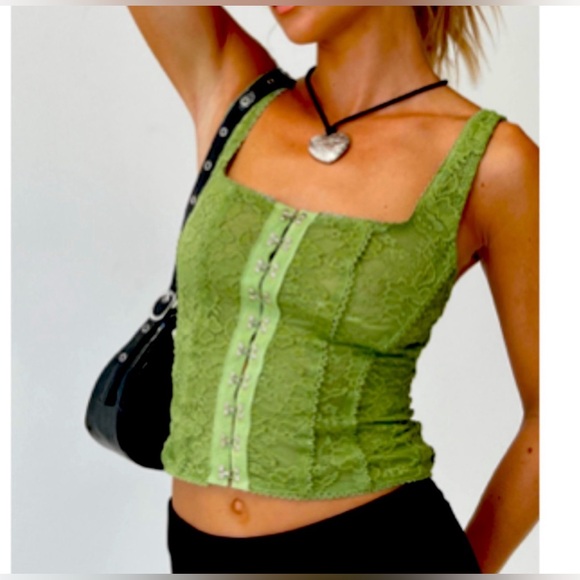 Princess Polly Tops - Princess polly Green Going-out top